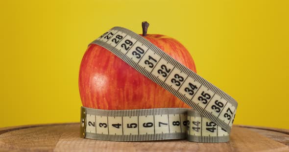 Apple and Measurement Tape