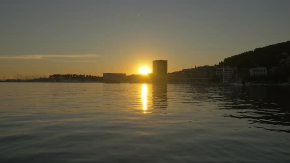 Timelapse of the sunset, Makarska