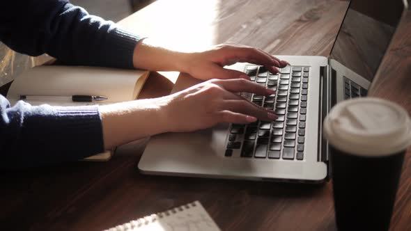 Typing on Laptop Keyboard