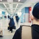 Young Passenger Walks in Terminal - VideoHive Item for Sale