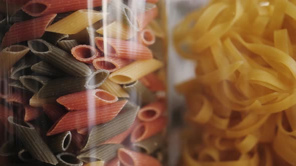 Italian Noodles Texture Closeup