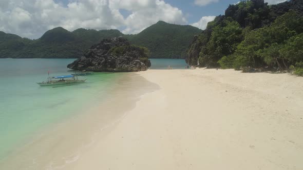 Seascape of Caramoan Islands, Camarines Sur, Philippines