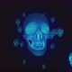 4K X-Ray blue skulls - VideoHive Item for Sale