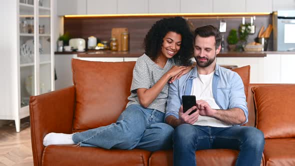 International Couple in Love Spends Time Together