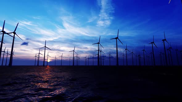 Wind Turbine And Sea alt