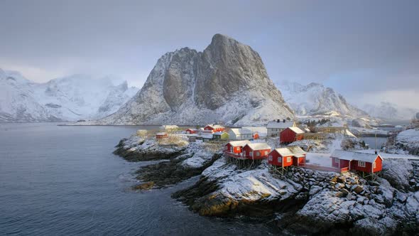 Hamnoy Village on Lofoten Islands, Norway