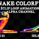 Colorful Snake 2Clip Loop - VideoHive Item for Sale
