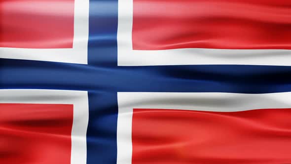 Norway Flag Waving
