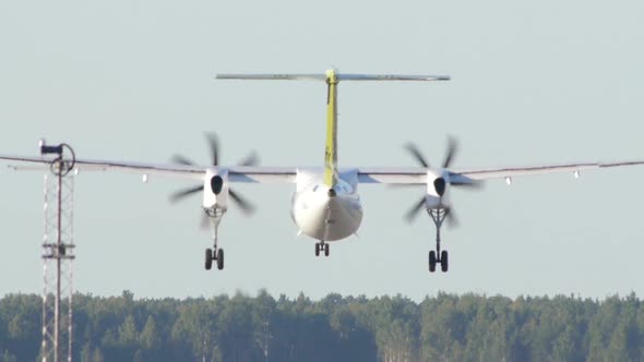 Turboprop Aircraft Landing