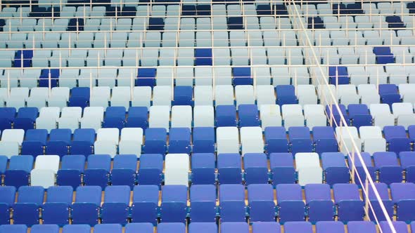 Multiple Empty Seats of the Sports Arena