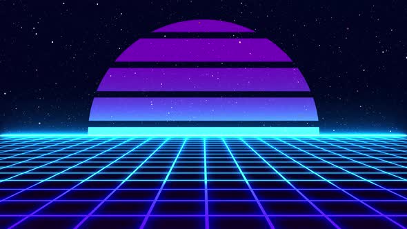 Retro style 1980s alt