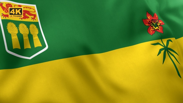 Saskatchewan Flag - 4K