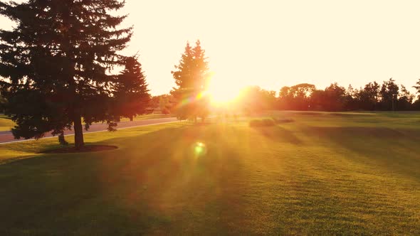 Moving Through Short Grass To the Evening Sun