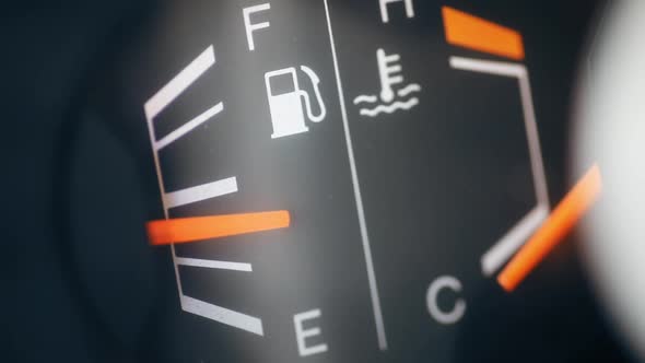 Car's fuel gauge