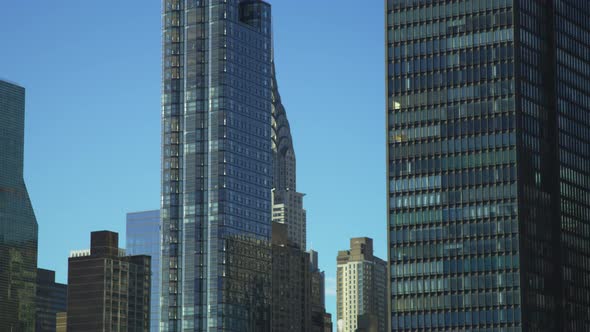 Chrysler Building seen behind modern buildings