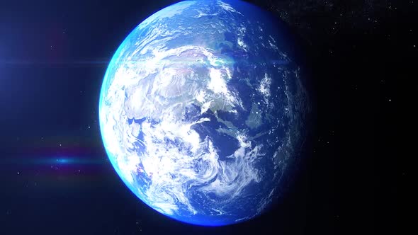 Realistic Earth Zoom United Kingdom