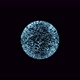Abstract Technology Blue Sphere Background Made of Animated Lines and Dots Particles - VideoHive Item for Sale