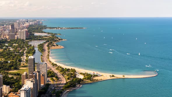 Chicago Lake Shore Time Lapse 