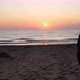 Woman and sunrise in Spain - VideoHive Item for Sale