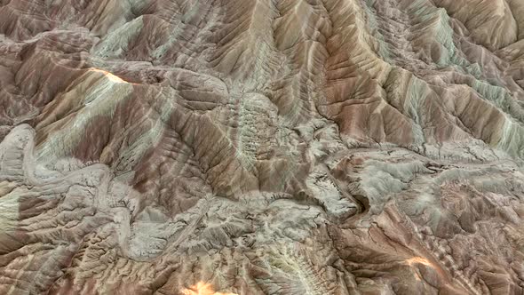 Rays of Sunshine touching Carrizo Badlands at Anza Borrego Desert State Park.