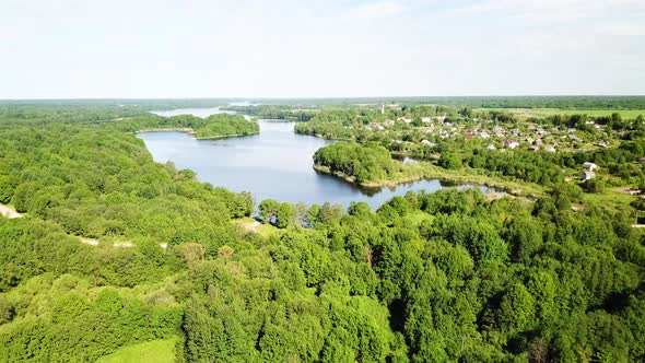 Beautiful Landscape Of Lakes Zaronovo And Knyazhnoe 12