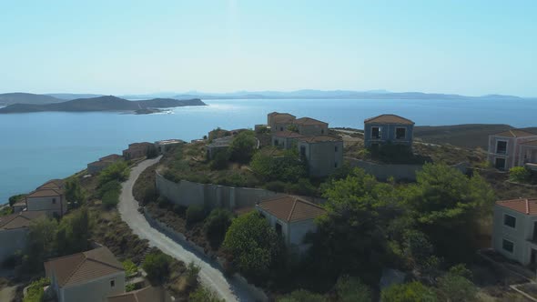 Ghost Town at the Sea Shore in Greek Island Limnos