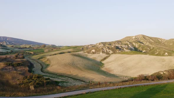Hills in the Italian plains