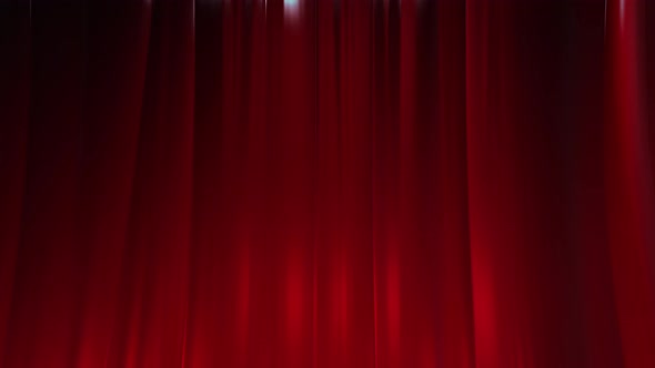 Red Velvet Stage Curtains Loop