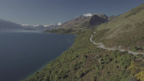 Aerial footage of beautiful New Zealand