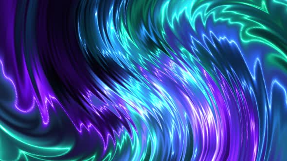 Abstract Noise Hologram Neon Background 4K 03