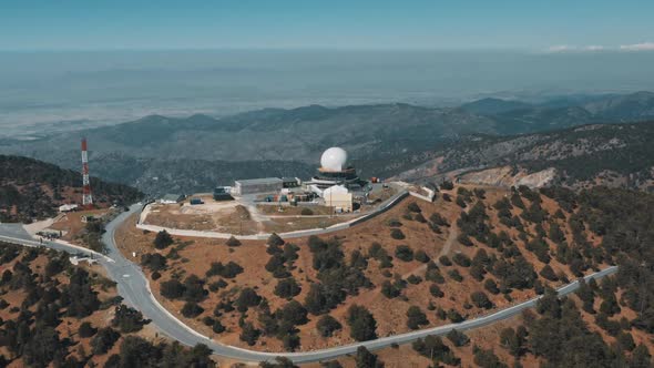 Scientific Meteorological Observatory in Wild Nature Landscape for Weather Forecasting