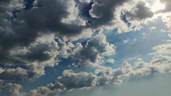 Clouds Float Across the Sky