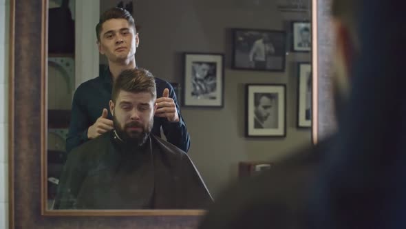 Discussing Haircut with Barber