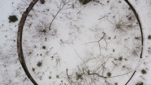 Remnants of the Katahdin Ironworks ascending aerial