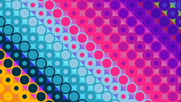 Colourful Circle Abstract Background Loop 03