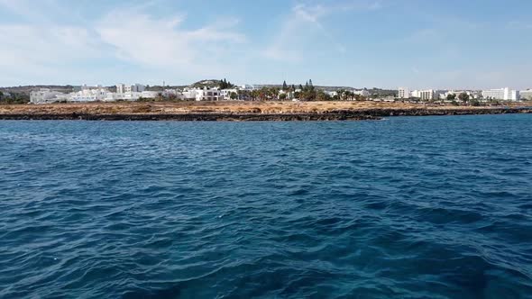 The Mediterranean Traffic Along Protaras, Cyprus