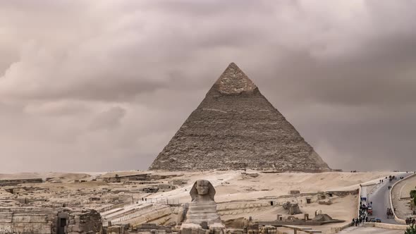 Timelapse Of The Great Pyramids In Giza Valley