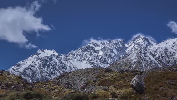 Souther Alps peaks timelapse