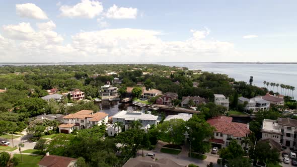 Aerial Video Tour Davis Island Tampa Luxury Waterfront Mansion Homes