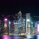 Timelapse cityscape at night, Symphony of lights show event at Victoria Harbour in Hong Kong city - VideoHive Item for Sale
