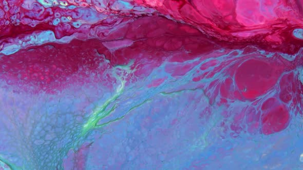 Abstract Colorful Fluid Paint Background Macro Textured 6