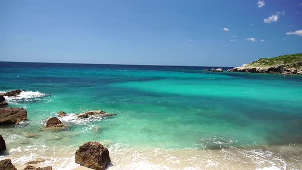 Azure Waves on the Drobni Pijesak Beach