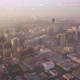 Fog and Mist Over City Centre During Sunrise - VideoHive Item for Sale
