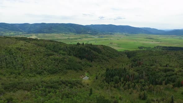 Aerial view of steamboat Colorado