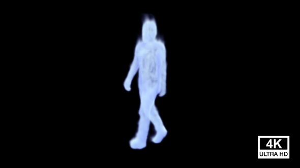 Walking White Smoke Man
