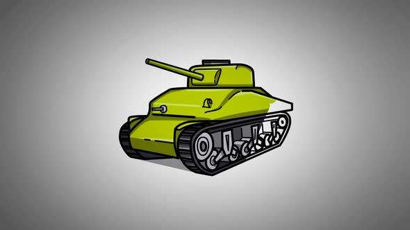 tank Sketch and 2d animation