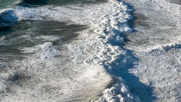 Aerial View Strong Storm Background Turkey Alanya