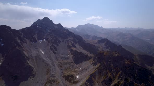 Aerial view of the mountains