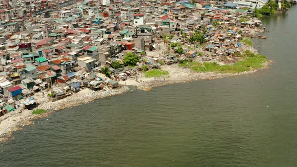 Slums and Poor District of the City of Manila.