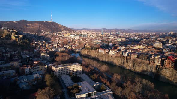 Sunrise In The City Aerial